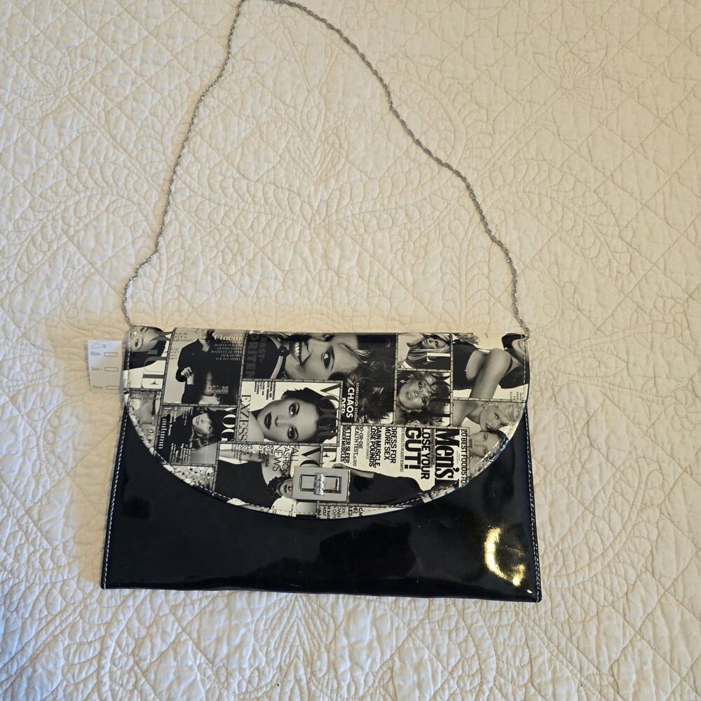 Magazine Cover Clutch Y2k Inspired Handbag NEW
